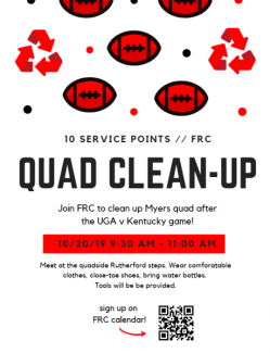 quad clean up poster