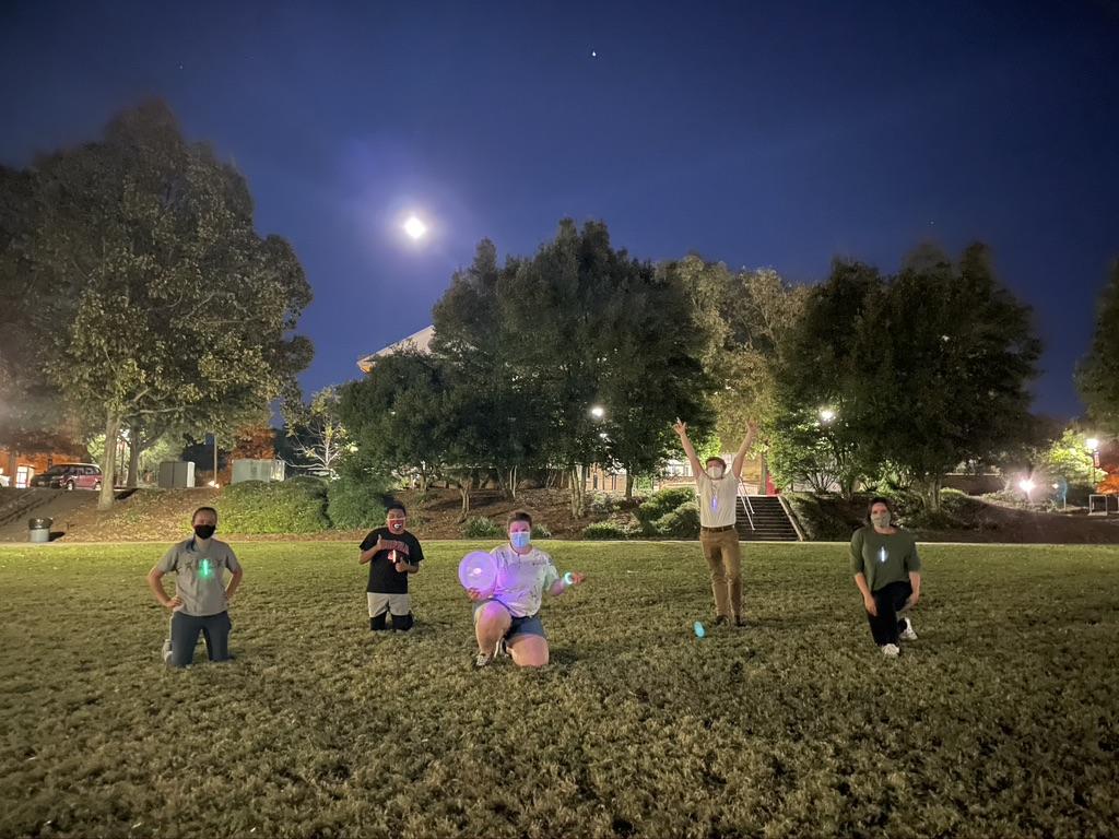 FRC members enjoy a game of Ultimate Frisbee