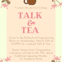 Talk & Tea 3.27.19