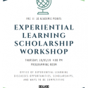 Experiential Learning Workshop poster