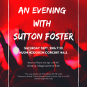 An Evening with Sutton Foster poster